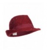 Women's Multi Fleck Fedora - Red - CM126E6BS7J