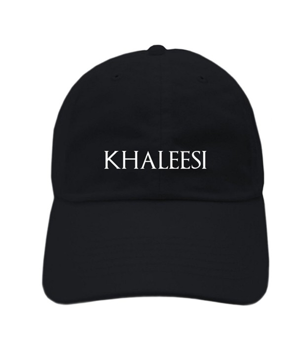 Khaleesi Strapback Targaryen Dragon Relaxed Embroidery hat - Black - CJ185R2TNIS