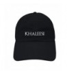 Khaleesi Strapback Targaryen Dragon Relaxed Embroidery hat - Black - CJ185R2TNIS