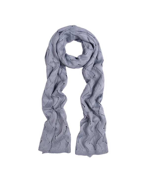 Premium Winter Flame Knit Scarf - Different Colors Available - Gray - C211GENYOW9