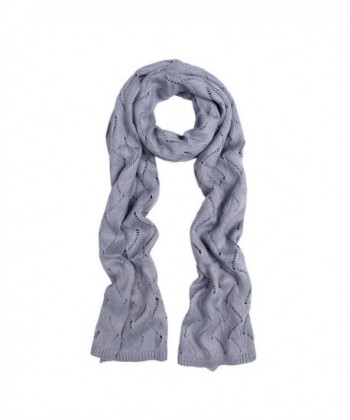 Premium Winter Flame Knit Scarf - Different Colors Available - Gray - C211GENYOW9