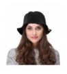 VBIGER Women Winter Hat Warm Woolen Hat Fashion Cute Bucket Hat - Black - C5187C2LX34
