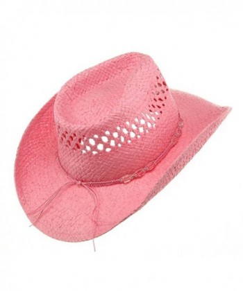 MG Womens Straw Outback Cowboy in Women's Cowboy Hats