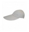 CTM Cotton Long 5 Inch Bill Visor Baseball Cap - Stone - C711CQDS8UF