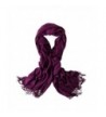 Bellonesc Cashmere Scarf Shawls for Women and Men - Purple - CX186YDR50S
