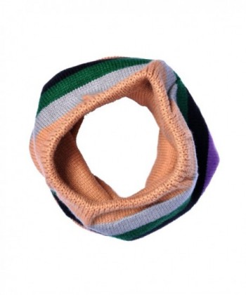 Shokim Fashion Knitted Colorful Striped in Fashion Scarves