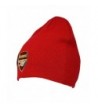 Arsenal FC Official Adults Knitted Soccer/Football Crest Winter Beanie Hat - Red - CQ121Q51RM9