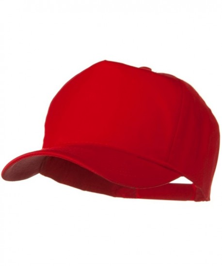 Solid Cotton Twill Pro style Golf Cap - Red - CZ11918E37F