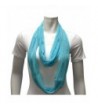 Turquoise Sheer Metallic Infinity Scarf in Fashion Scarves