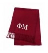 Phi Mu Sorority Cashmere Feel Scarf - Wine - CX187A2NRN6