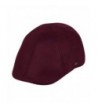 Faux Suede Leather Newsboy Flat Cap ivy Driver Hunting Hat - Burgundy - CM12NTY228B