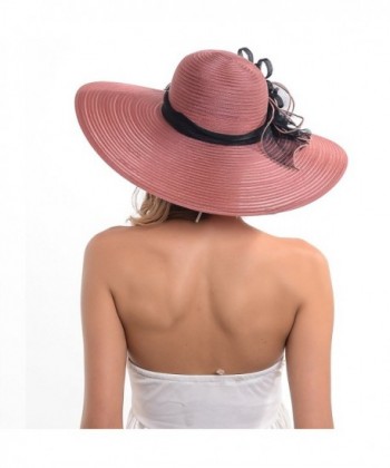 Womens Organza Wide Brim Flower in Women's Sun Hats