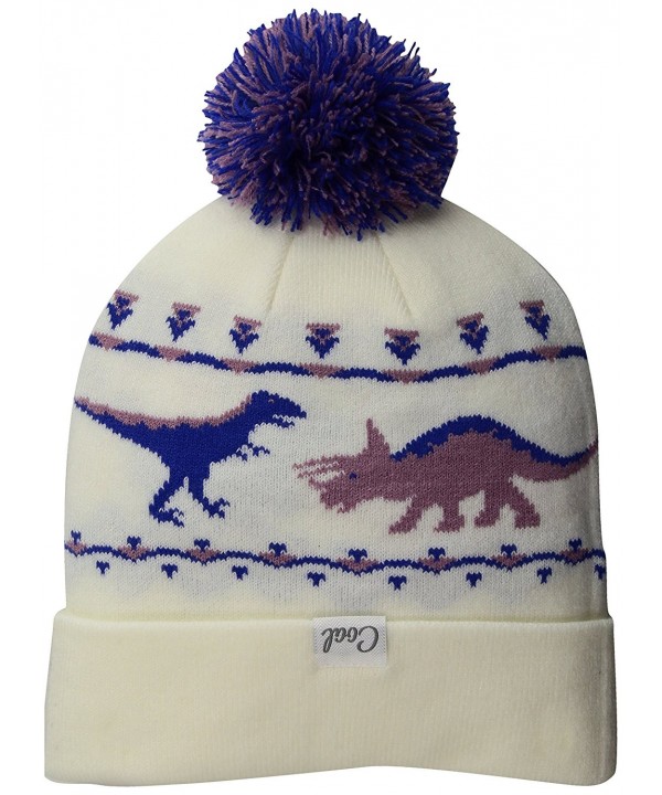 Coal Women's the Dina Dinosaur Beanie with Pom - Crème - C912NV5MSVI