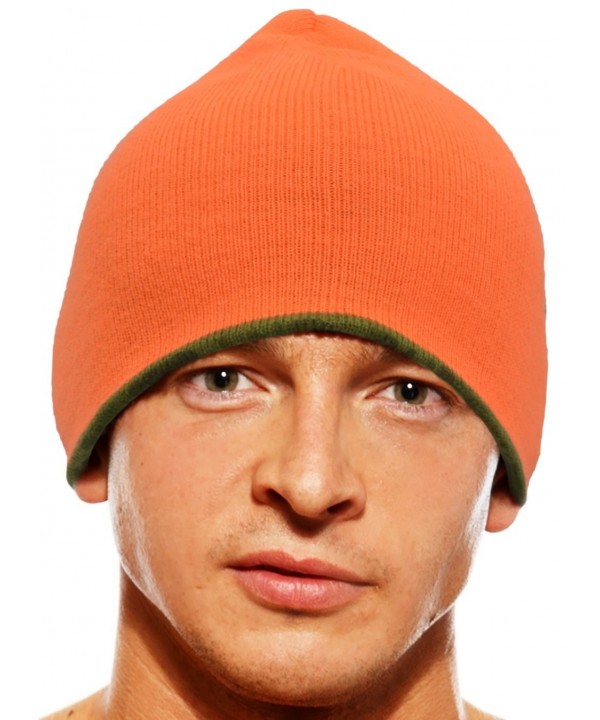 Reversible Camo Neon Orange Beanie - CH117CJT06J