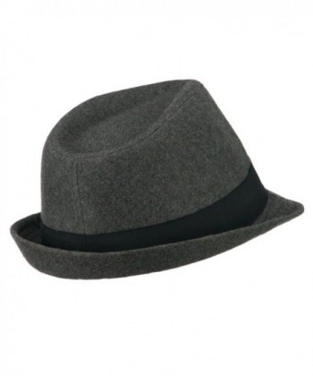 Mens Wool Blend Fedora Grey in Men's Fedoras