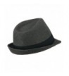 Mens Wool Blend Fedora Grey in Men's Fedoras