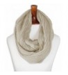 Triple9shop Knitted Winter Warm Infinity Scarf Multi-colors - Type B Beige - C612NH9BTZM