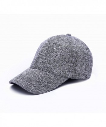 JOOWEN Unisex Knitted Textured Baseball Cap Soft Adjustable Solid Dad Hat For Women Men - A-grey - CI12O6GLTZZ