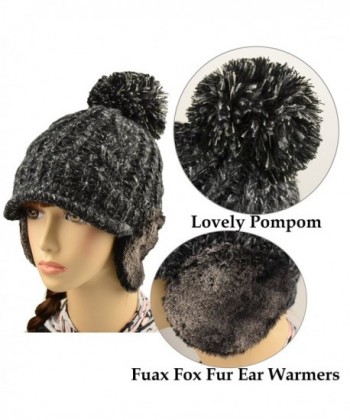 ELLEWIN Winter Newsboy Fleece Earmuffs in Women's Skullies & Beanies