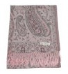 Bangong Design 2 Ply Reversible Shawl Pashmina Scarf Wrap CJ Apparel NEW - Coral Pink - C2115YHVQ59