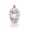 Premium Peace Sign Infinity Loop Fashion Scarf - Different Colors Available - Off White - CD11HY7VGRF