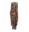 New Pure Silk Scarf Long Floral Print Fashion Wrap Soft Stoles Scarves 70 x 40 Inches - Multicolour-1 - C7120YKQZ6Z
