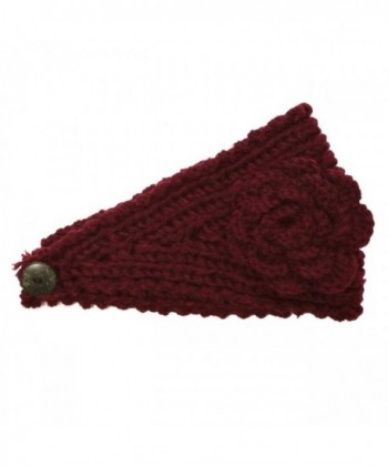 Wrapables Winter Warmth Headband Burgundy