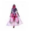 Litetao Halloween Novelty Print Chiffon Butterfly Wing Cape Peacock Poncho Shawl Wrap - Hot Pink - CD185W3O8LD