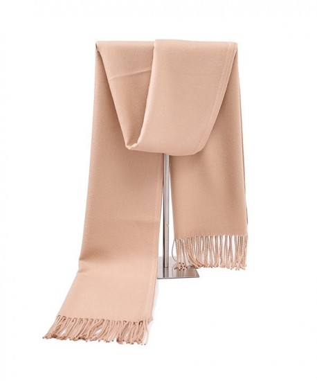 Women silk soft cashmere scarf- large oversized pashmina shawl wrap scarves with multicolor Memorygou - Camel - CS186SYC8T6