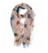 Hand By Hand Aprileo Bird Pattern Scarf Shawl Wrap Solid Border Animal Thin Scarf - Pink. - CT12GUFVNY7