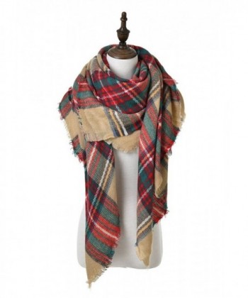 LILBETTER Stylish Warm Blanket Scarf Gorgeous Wrap Shawl - A Brown Red - C912N5H9A99