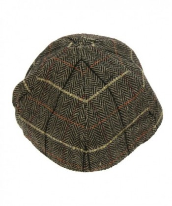 Winter Herringbone Cabbie Hat Charcoal in Men's Newsboy Caps