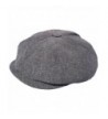 Linen Cotton 8/4 Ivy Cap Apple Jack Cabbie Hat Gatsby Driver - Brown - CA185IAKSM8