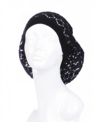 Black Beret Lightweight Slouchy Beanie