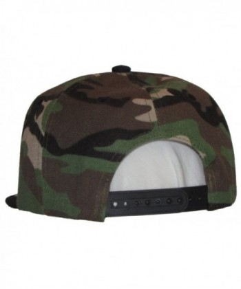 Tone Green Camouflage Black Bill in Men's Baseball Caps