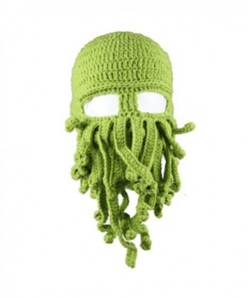 Amurleopard Unisex Barbarian Knit Beanie Octopus (One Size- A-Green) - CZ17XWHIGWE