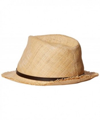 Scala Womens Raffia Fedora Natural