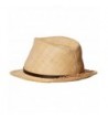 Scala Womens Raffia Fedora Natural