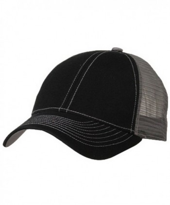 Low Profile Structured Trucker Cap-Black Grey - CP111C6HW2R