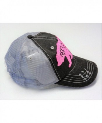 Glitter Mama Distressed Trucker Fashion