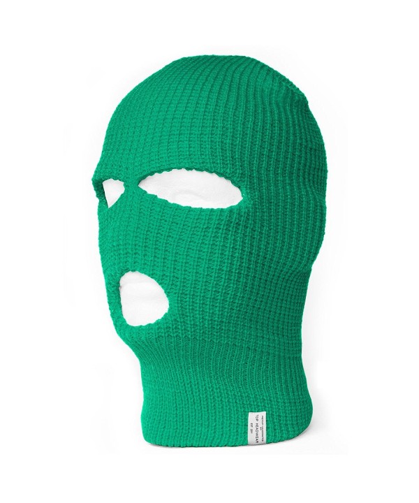 TopHeadwear's 3 Hole Face Ski Mask- Kelly Green C611BGL2101
