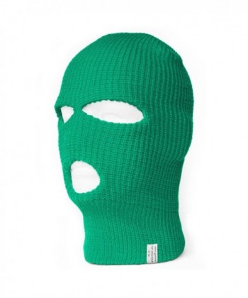 TopHeadwear's 3 Hole Face Ski Mask- Kelly Green - C611BGL2101