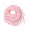 Wrapables Soft Crochet Infinity Scarf with Tassel Trim - Cotton Candy - C511IOYRZLN