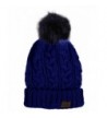 Women Winter Pompom Beanie PomPom in Women's Skullies & Beanies