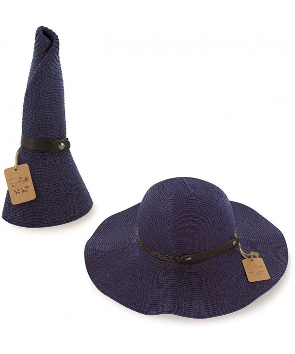 SunLily Women's Roll-n-Go Sun Hat - Navy - C912O86BJBO