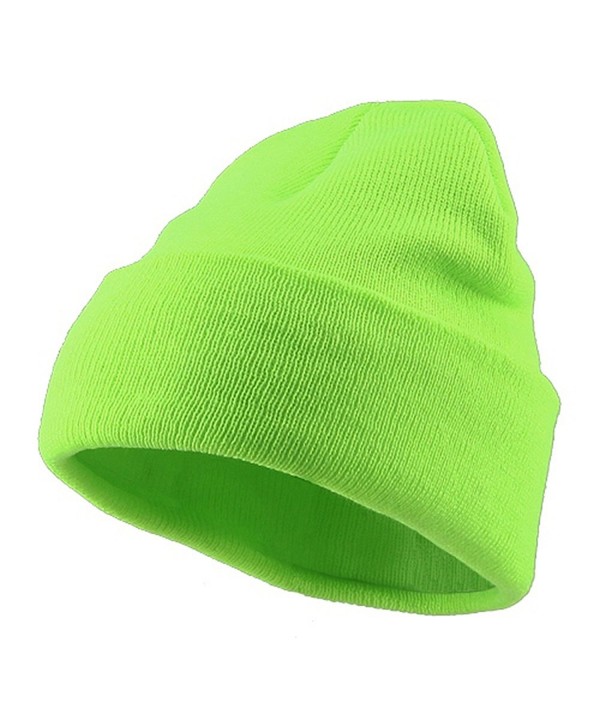 Classic Safety Cuff Beanie - Fluorescent Green - CI112WHUXET