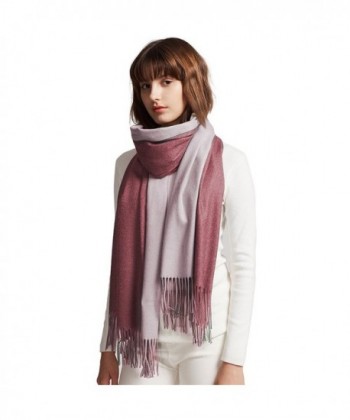 Warm Scarf & Shawl Double Use Pashmina for Woman Girls - Wine - CH188EC5I2Y