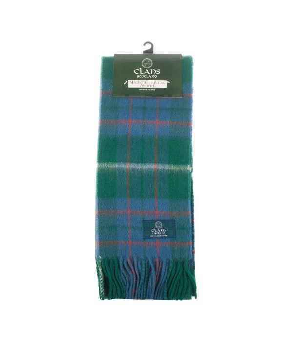 Clans Of Scotland Pure New Wool Scottish Tartan Scarf Macintyre Hunting Ancient (One Size) - C2123BWNYIP