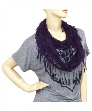 Falari Women Infinity Fringes Purple