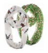 Vincent Elegant Infinity Christmas Snowman - Christmas Gray Snowman and Green Candy Cane - C1188XORNG5